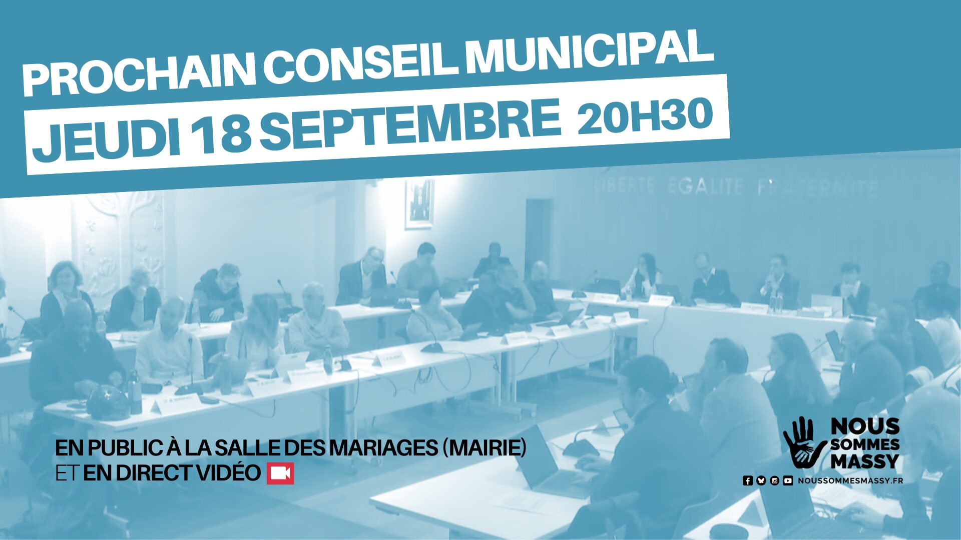 Conseil municipal du 18 septembre 2025 – Ordre du jour / En direct vidéo