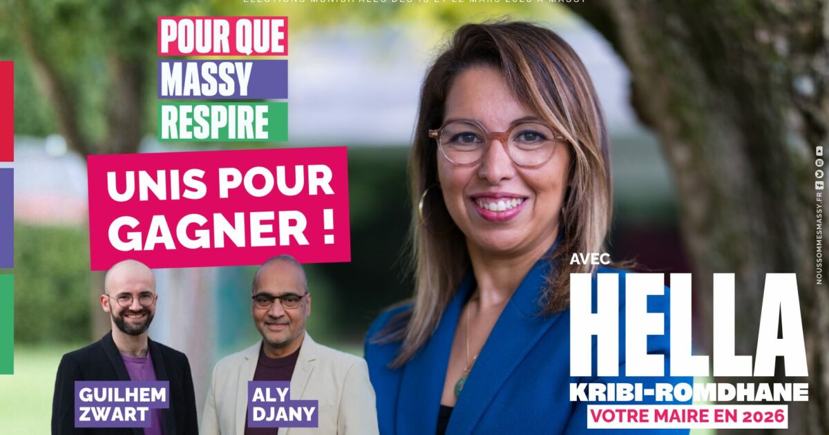 Unis pour gagner, dimanche 22 mars, votez Pour que Massy respire