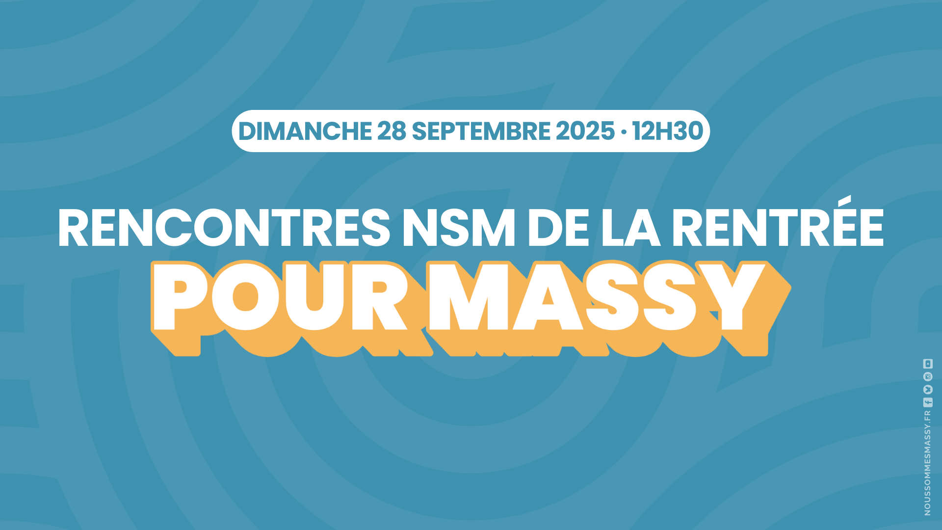 Les Rencontres NSM de la rentrée, retrouvons-nous le 28 septembre à l’Espace Jean Mermoz !