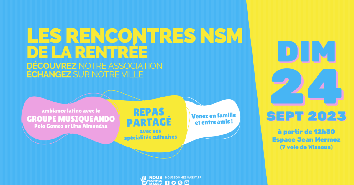 Les Rencontres NSM de la Rentrée, retrouvons-nous le 24 septembre à l’Espace Jean Mermoz !