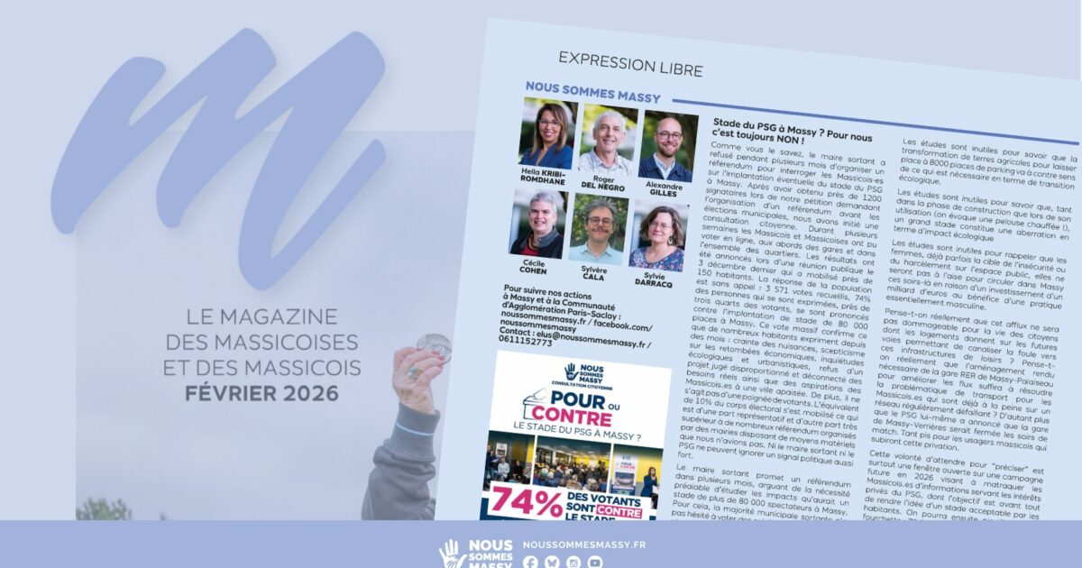 Tribune des élu·es dans « M le magazine » – Février 2026