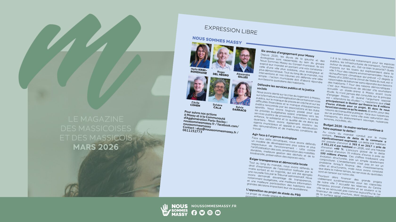 Tribune des élu·es dans « M le magazine » – Mars 2026