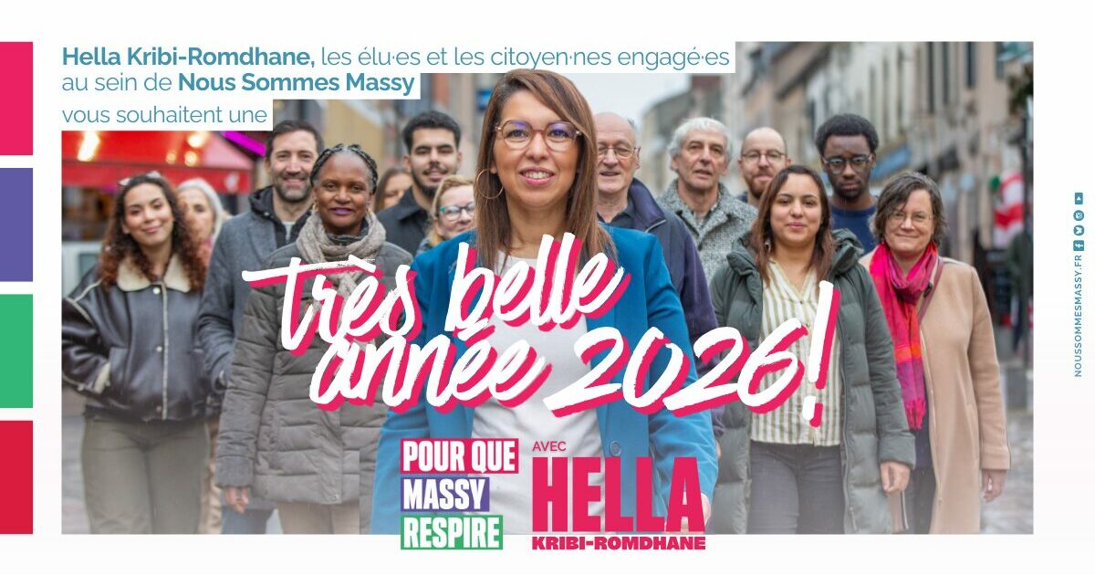 En 2026, ensemble, réalisons le meilleur pour Massy !